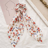 FRESH NEW FLORAL RIBBON HAIR ROPE_CWAHA0846