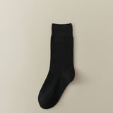 Women Leisure Solid Color Pile Socks_Cwms0288
