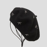 AUTUMN AND WINTER FASHION BOW HOT DIAMOND HAT_CWAH1933