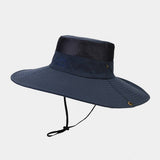 Wide Brim Quick Dry Sun Hat With Embroidery_Cwah3890