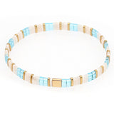 Multi-Layered Tila Beads Braided Gold Bead Bracelet_Cwmm3817