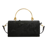 Lace Butterfly Single-Shoulder Chain Square Bag