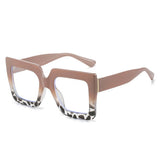 Tortoiseshell Square Frame Fashion Glasses_Cwasg0235