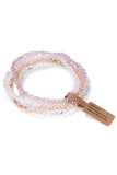 Cwaje1185_Glass Bead 4 Set Bracelet