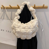 FLUFFY CLOUD HANDBAG WOMEN CROSSBODY SHOULDER BAG_CUAB00571