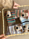 Cute Puppy Fleece 3D Slouchy Floor Socks_Cwms03223