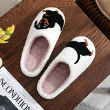 POPULAR DACHSHUND EMBROIDERED COTTON SLIPPERS_CWSHS0769