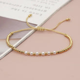 PEARL AND COLORED GOLD BEADED BRACELET_CWMM3810