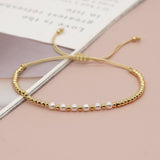 PEARL AND COLORED GOLD BEADED BRACELET_CWMM3810