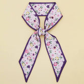FLORAL LETTER TWILLY SCARF FOR HAIR BAG ACCESSOR_CWASC0094