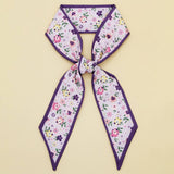 FLORAL LETTER TWILLY SCARF FOR HAIR BAG ACCESSOR_CWASC0094