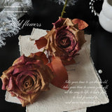 Vintage Faux Wilted Rose Bouquet With Ink Stains_Cwmm6513