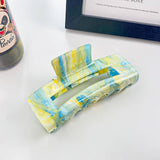 ACRYLIC INK HAIR CLAW LARGE HOLLOW SHARK CLIP_CWAHA0393