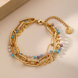 18K STAINLESS STEEL SPLICING CHAIN BRACELET_CWMM3733
