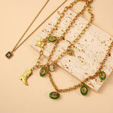 ORIGINAL STEEL NECKLACE WITH OCEAN PENDANT _CWMM8858