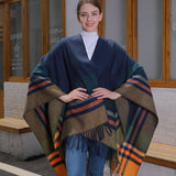 COLORFUL TASSEL STRIPED TIE SHAWL_CWASC0943
