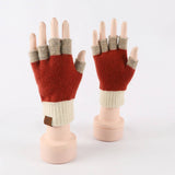 Winter Fingerless Knitted Warm Touchscreen Gloves_Cwmm2881