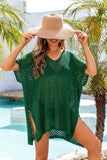 V-Neck Beach Top With Hollowed Out Design_Cwtsts0158