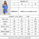 V-Neck Backless Lace Long-Sleeved Dress With Ruffles