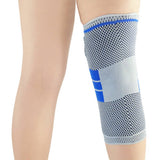 GRAY SILICONE PAD KNEE BRACE WITH DUAL SPRINGS_CWMM7899