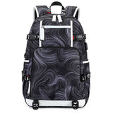 BACKPACKS FOR SCHOOL GRAFFITI PRINT TRAVEL BAG_CWAB5515
