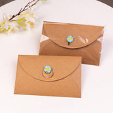 Vintage Kraft Paper Dried Flower Greeting Card_Cwmm1021