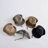 FASHIONABLE CHILDRENS SOLID COLOR BUCKET HAT_CWAH2858