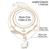 BEADED NECKLACE WITH STAR SHAPED PENDANT TASSELS_CWAJE1158