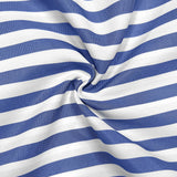 Striped Single-Breasted Long Dress