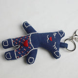 HANDCRAFTED CROOKED BEAR DOLL WITH INDIGO DYE_CWMM6023