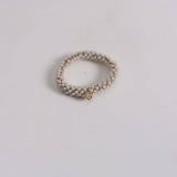 CUTE PEARL CRYSTAL HAIR TIE ELASTIC HANDMADE BAND_CWAHA6763