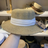SUMMER VACATION ALL MATCH FLAT TOP STRAW HAT_CWAH3450
