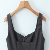 STYLISH TIE STRAP VEST CASUAL FRENCH LOOK_CWTHT0242