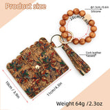 SILICONE BEAD KEYCHAIN CORK CARD WALLET WITH PRINT_CWAB4951