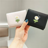 SMALL FRESH EMBROIDERED FLOWER WALLET_CWAB2559