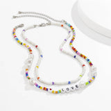 CREATIVECOLOR SPECIAL SHAPED LETTER NECKLACE_CWAJE1494