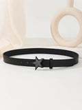 Simple And Versatile Star-Buttoned Trendy Belt