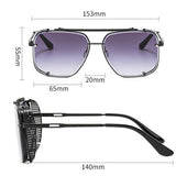 Trendy Unisex Metal Punk Flip-Up Sunglasses_Cwasg1184