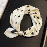 Ivory Pearl Magnetic Skinny Neck Scarf_Cwasc03933