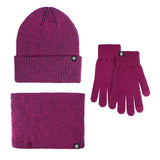OUTDOOR KNITTED SCARF AND GLOVES THREE PIECE SET_CWMM2796