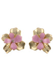 FLOWER DESIGN EARRINGS_CWAJE0460