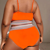 SIMPLE PLUS SIZE BIKINI SWIMSUIT_CWMW0227