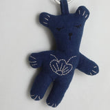EMBROIDERED INDIGO BEAR PLUSH CHARM_CWMM6000