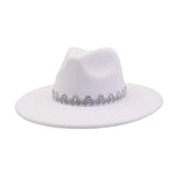 MEN WOMEN WOOL BLEND FEDORA HAT HEART TOP_CWAH04386