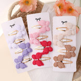 DOUBLE LAYER PEARL BOW HAIR CLIP SET FOR KIDS_CWAHA6702