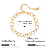 CLASSIC 18K GOLD MATTE FLAT CHAIN BRACELET_CWAJE4825