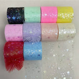 6CM STAR MESH RIBBON BOW DIY RIBBON_CWMM5780