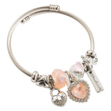 STAINLESS STEEL BEADED BRACELET WITH HEART CHARM_CWMM8508