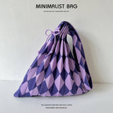 LARGE KNIT PLEATED CROSSBODY SHOULDER BAG FOR WOME_CWAB1533