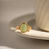 INLAID NATURALSTONE STAINLESS STEEL OPEN RINGS_CWAJE1229